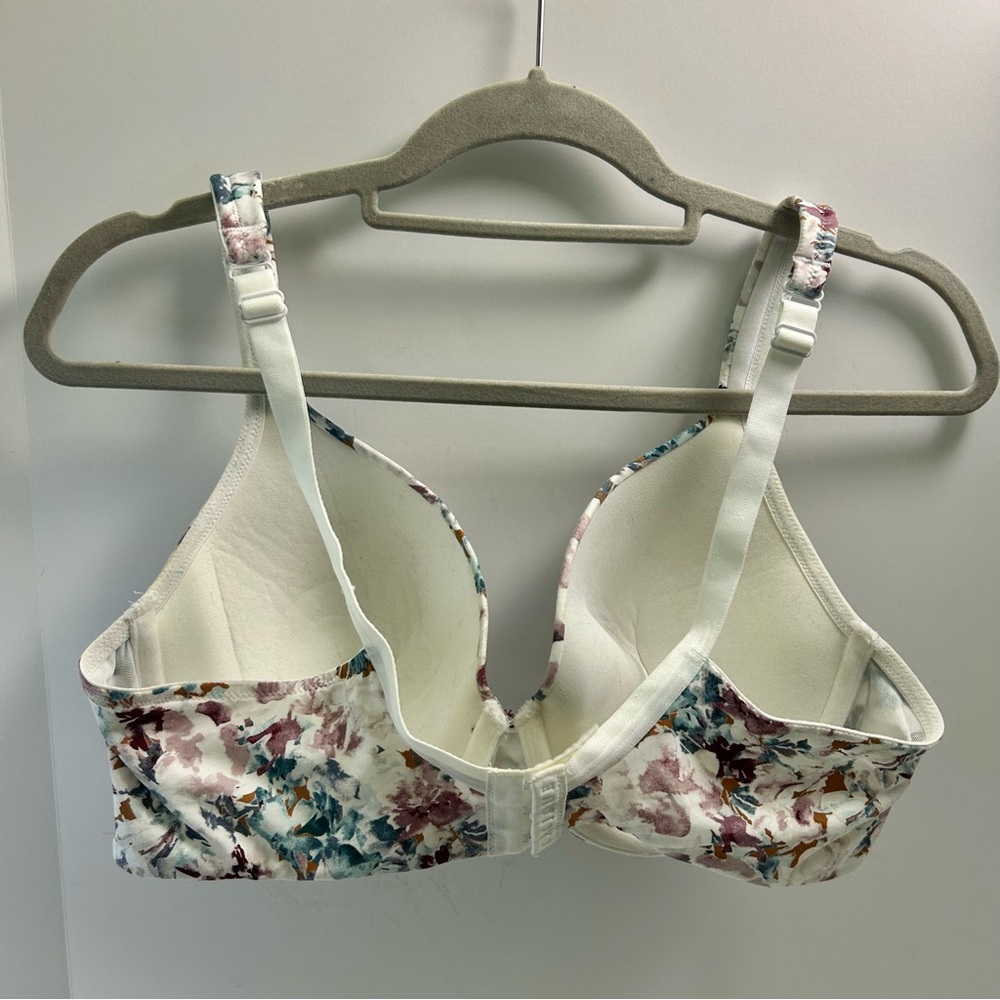 Cacique Lane Bryant Lightly Lined Full Coverage Floral Underwire Bra 38C - Picture 4 of 15